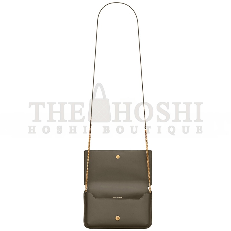 Y51 CASSANDRE PHONE HOLDER IN SMOOTH LEATHER 6350950U40J3212 (18.5*11*2.5cm) Master Quality